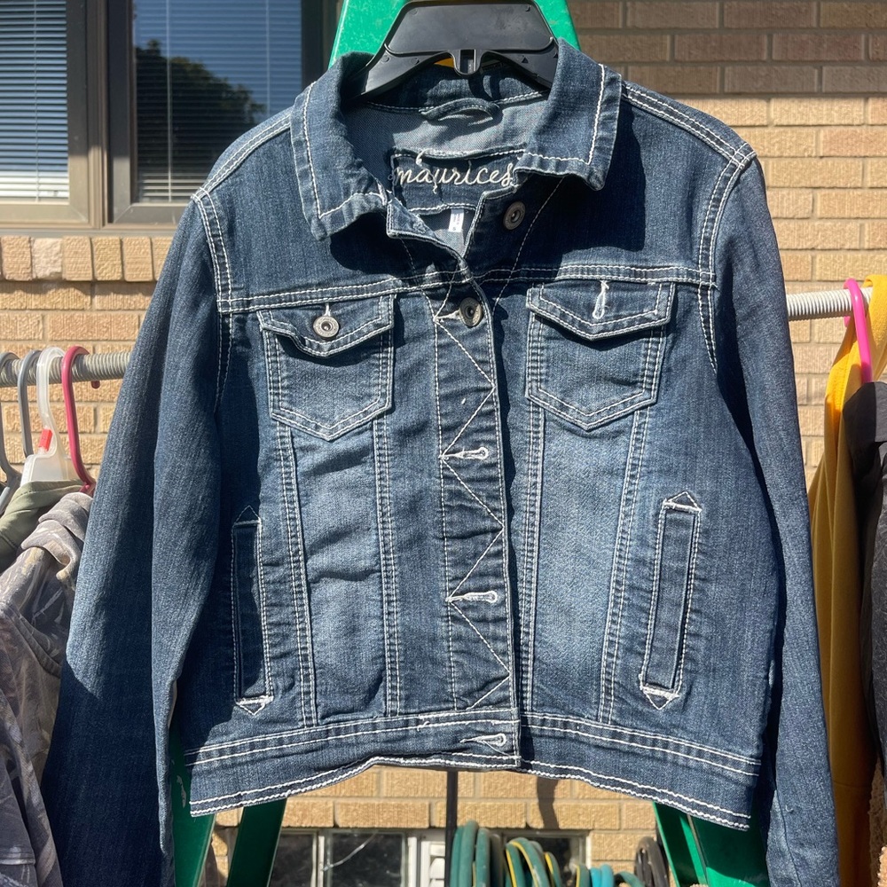 Maurices Dark Blue Denim Jacket